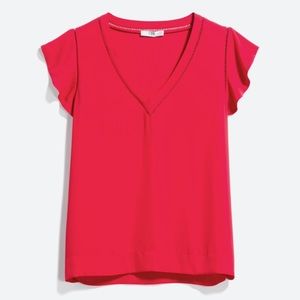 Flowy top size L, pinkish red